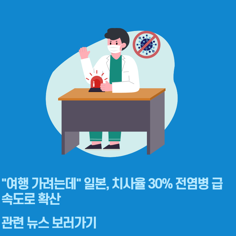 일본 여행 지금 가능한가 STSS 전염병
